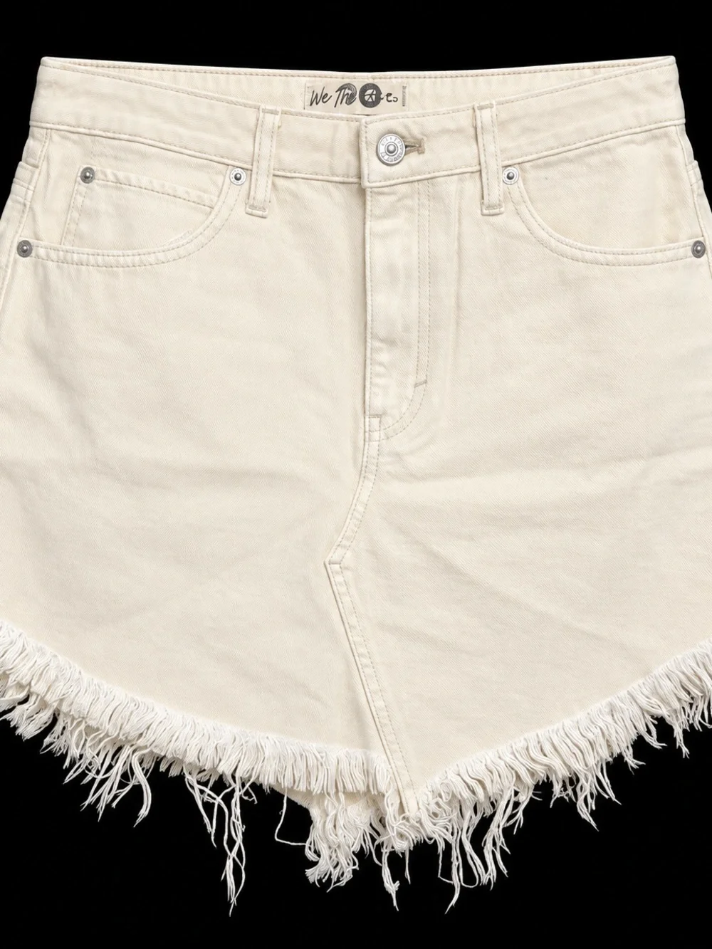 NWT Free People We The Free Bailey Denim Skirt Coconut 29